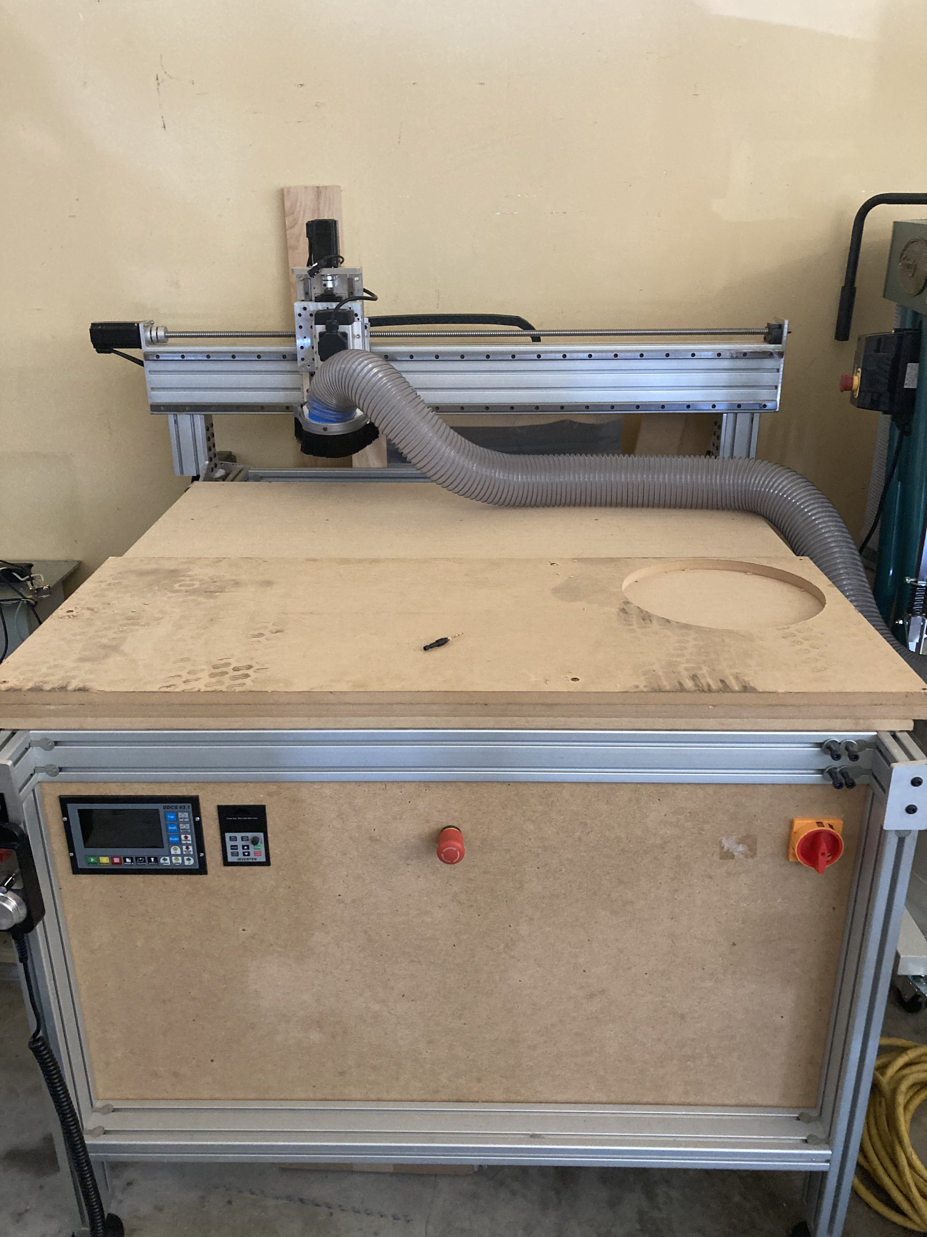 Fully assembled CNC machine